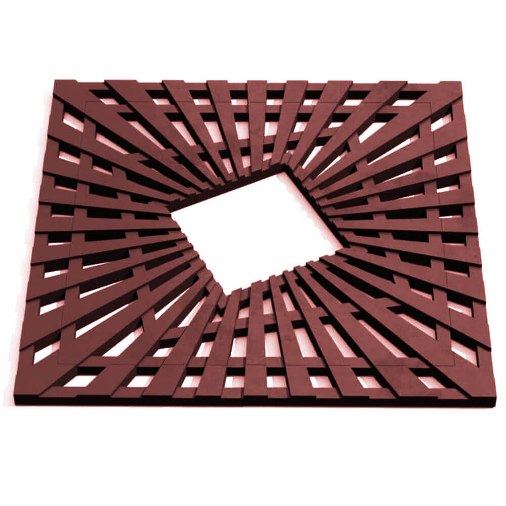 Приствольная решетка для дерева ZKING ATMOSPHERE 1.2х1.2м Коричневая