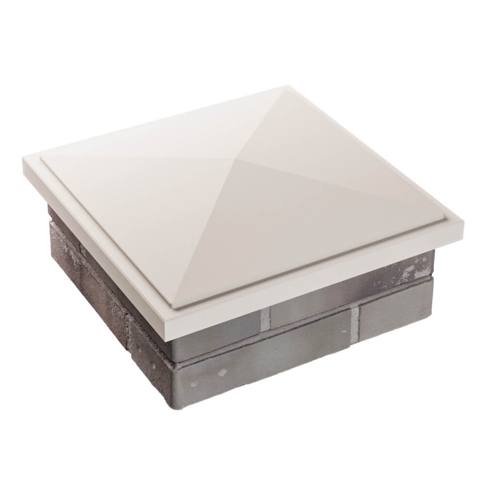 Колпак Zking БонаМоно Бежевый на столб 1.5х1.5 кирпича (385х385, 400х400мм) в Горно-Алтайске фото