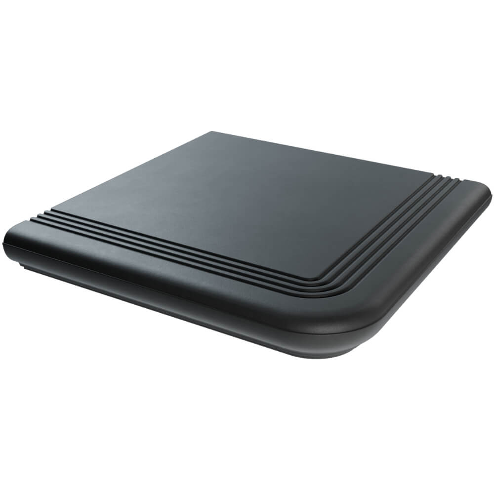 Ступень угловая Verona 340х340х20мм Серый