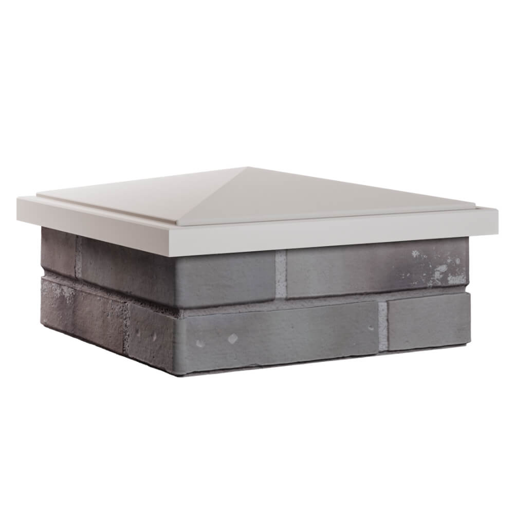 Колпак Zking БонаМоно Бежевый на столб 1.5х1.5 кирпича (385х385, 400х400мм) в Горно-Алтайске фото