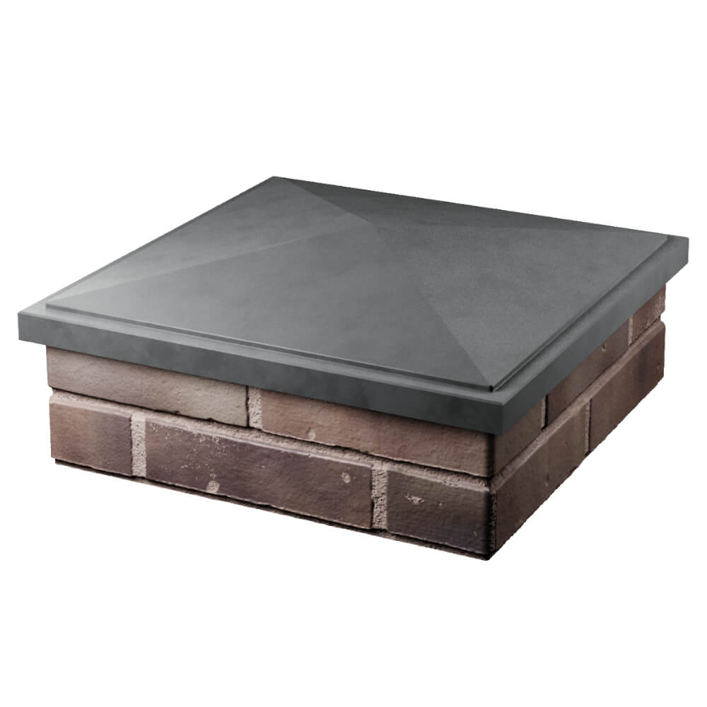 Колпак Zking БонаМоно Серый на столб 2х2 кирпича (515х515, 530х530мм) в Горно-Алтайске фото