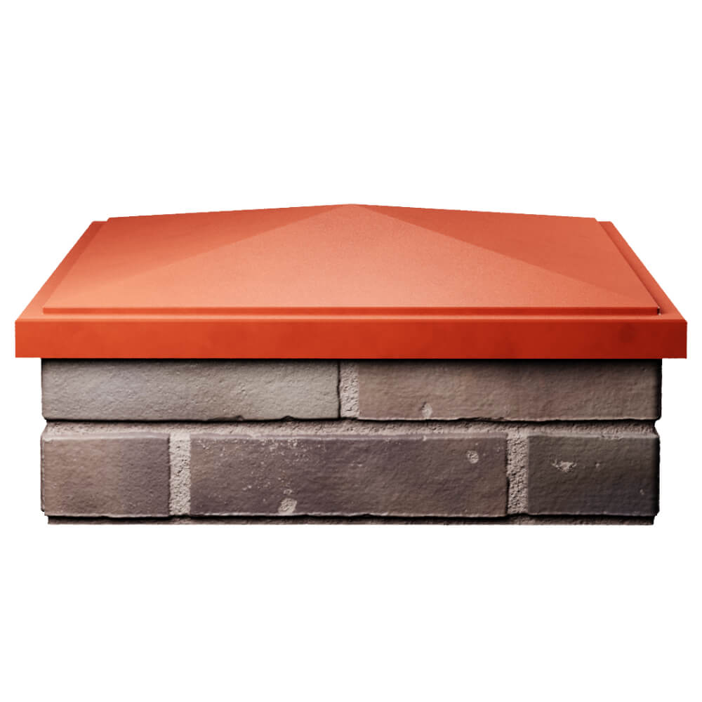 Колпак Zking БонаМоно Красный на столб 2х2 кирпича (515х515, 530х530мм) Горно-Алтайск фото