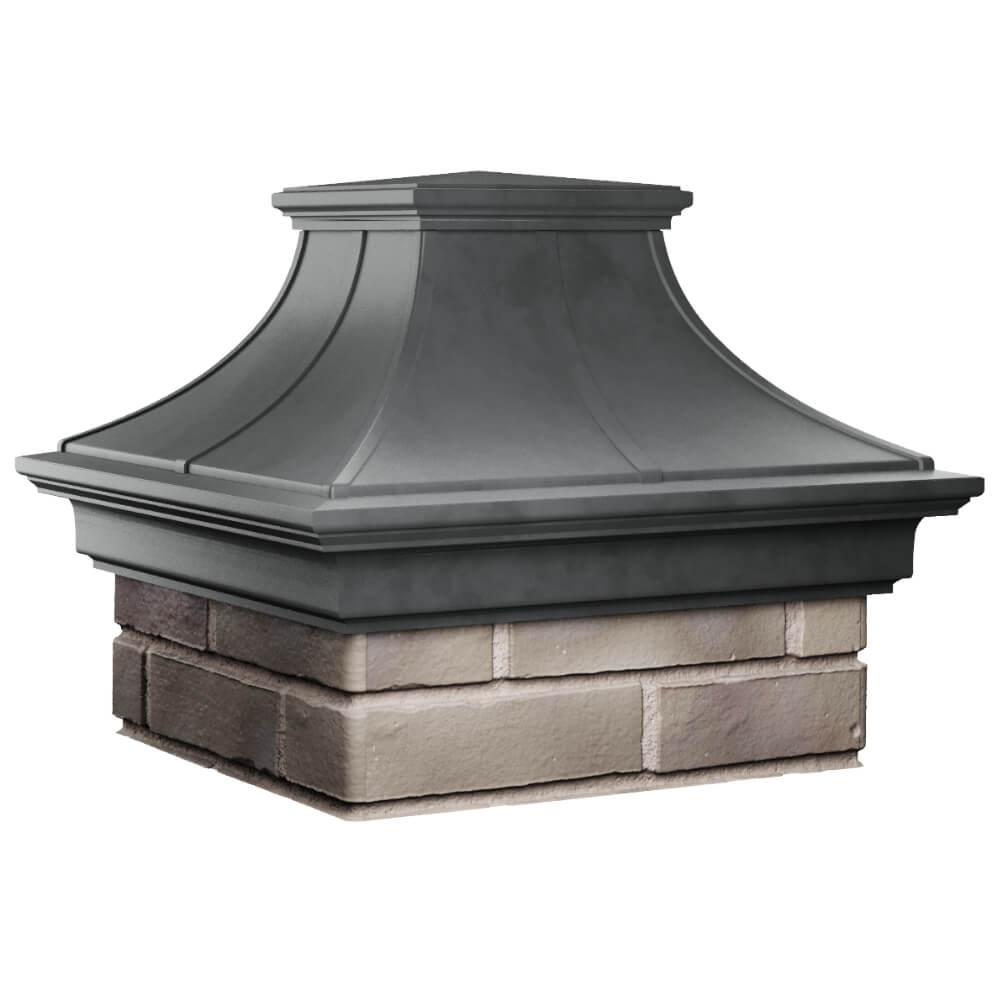 Колпак Zking Монблан Премиум Серый на столб 1.5х1.5 кирпича (385х385мм) в Горно-Алтайске фото