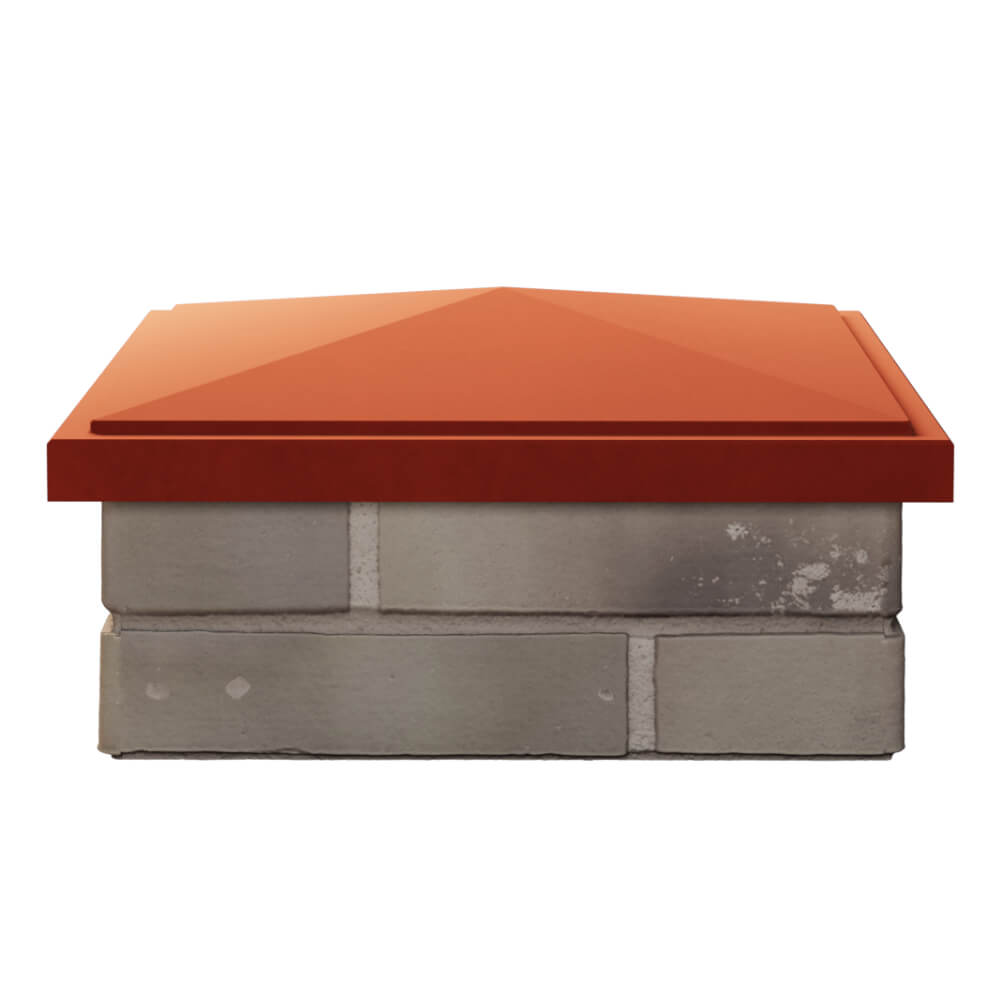 Колпак Zking БонаМоно Красный на столб 1.5х1.5 кирпича (385х385, 400х400мм) Горно-Алтайск фото