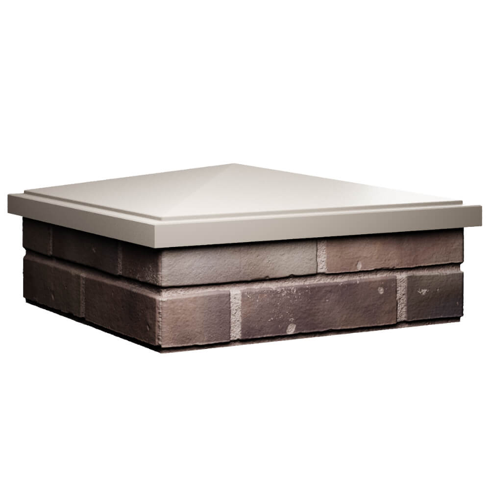 Колпак Zking БонаМоно Бежевый на столб 2х2 кирпича (515х515, 530х530мм) в Горно-Алтайске фото