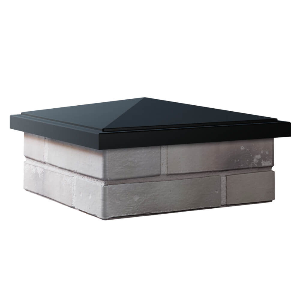 Колпак Zking БонаМоно Черный на столб 1.5х1.5 кирпича (385х385, 400х400мм) в Горно-Алтайске фото