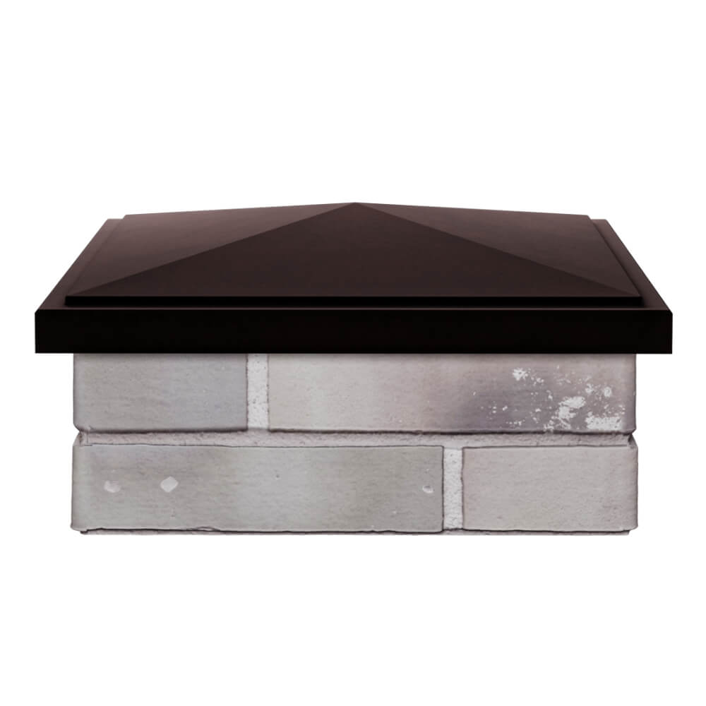 Колпак Zking БонаМоно Коричневый на столб 1.5х1.5 кирпича (385х385, 400х400мм) Горно-Алтайск фото