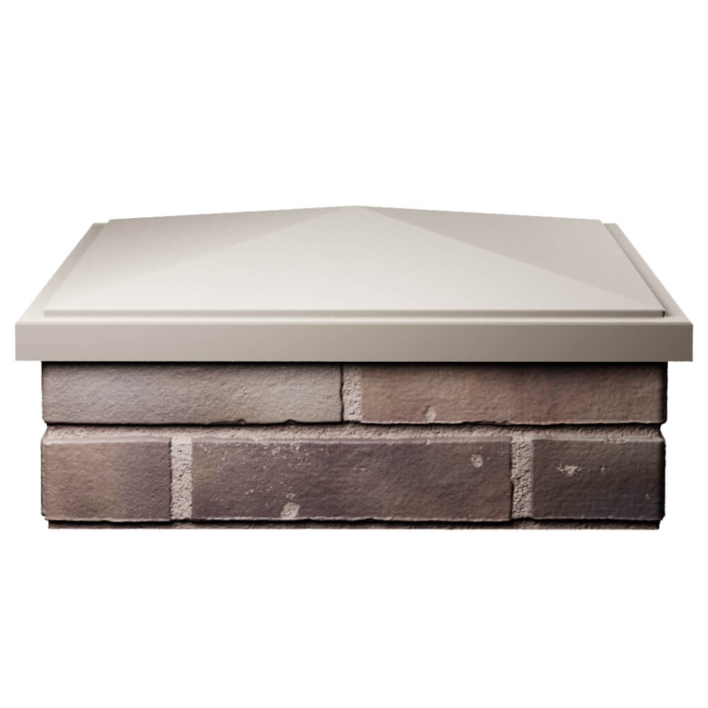 Колпак Zking БонаМоно Бежевый на столб 2х2 кирпича (515х515, 530х530мм) Горно-Алтайск фото