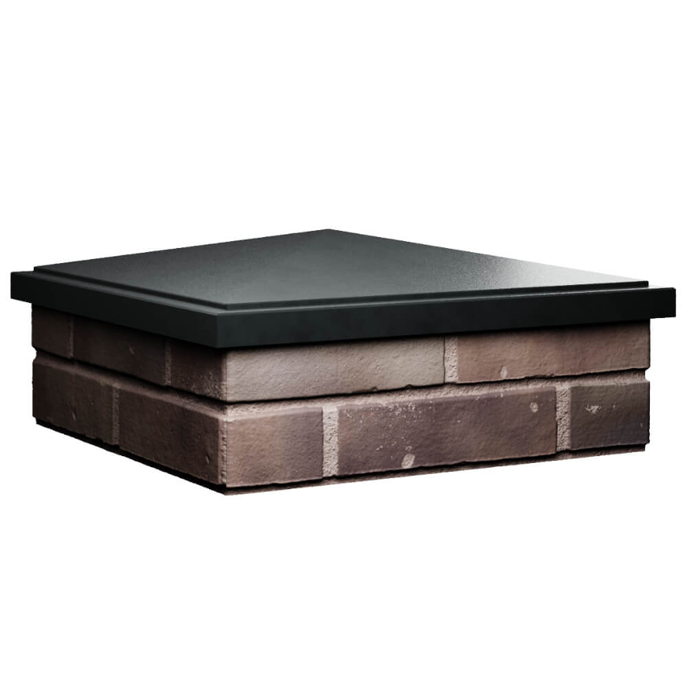 Колпак Zking БонаМоно Черный на столб 2х2 кирпича (515х515, 530х530мм) в Горно-Алтайске фото