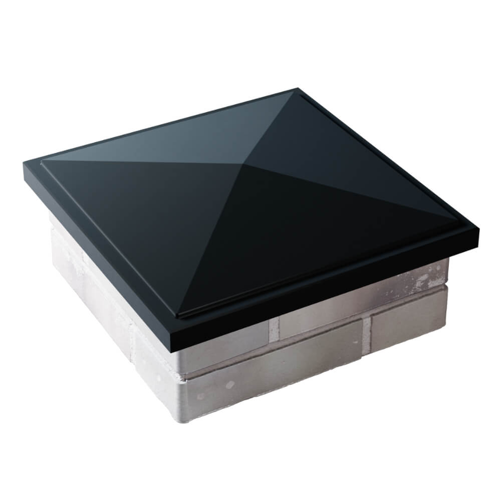 Колпак Zking БонаМоно Черный на столб 1.5х1.5 кирпича (385х385, 400х400мм) в Горно-Алтайске фото