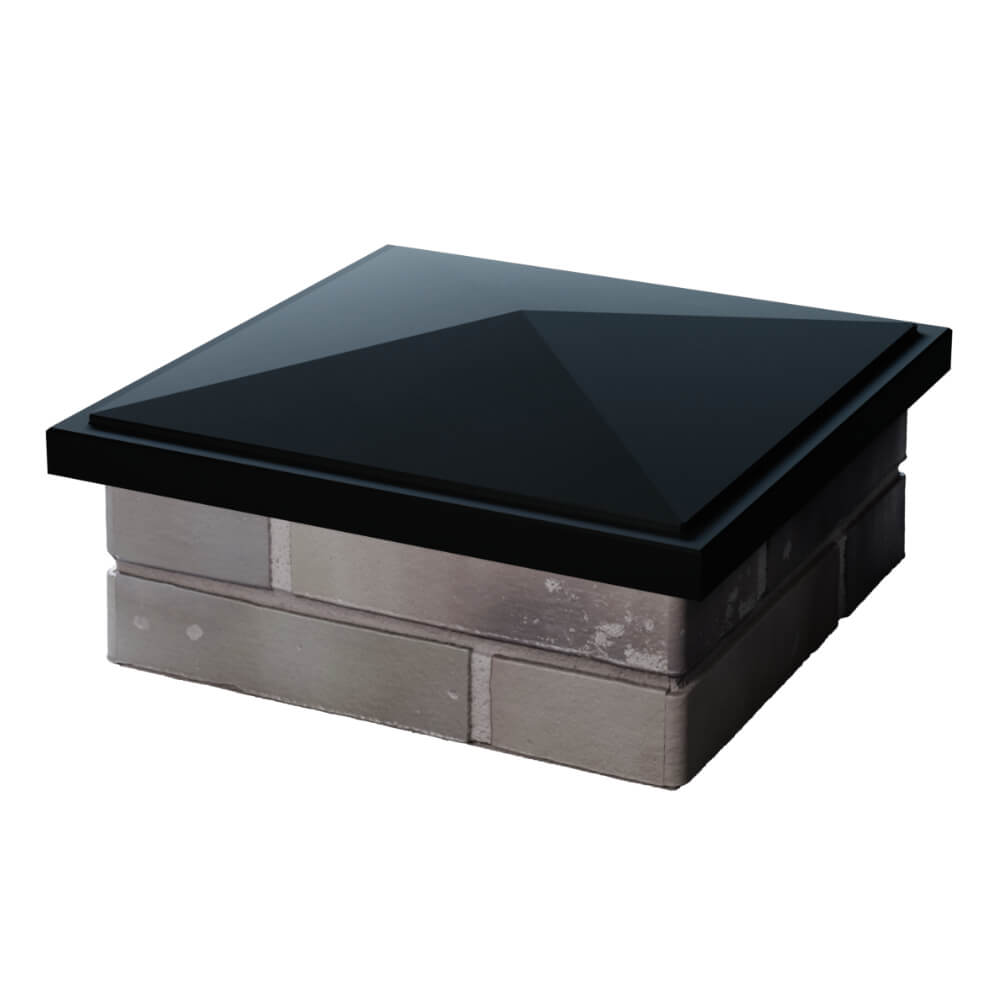 Колпак Zking БонаМоно Черный на столб 1.5х1.5 кирпича (385х385, 400х400мм) в Горно-Алтайске фото