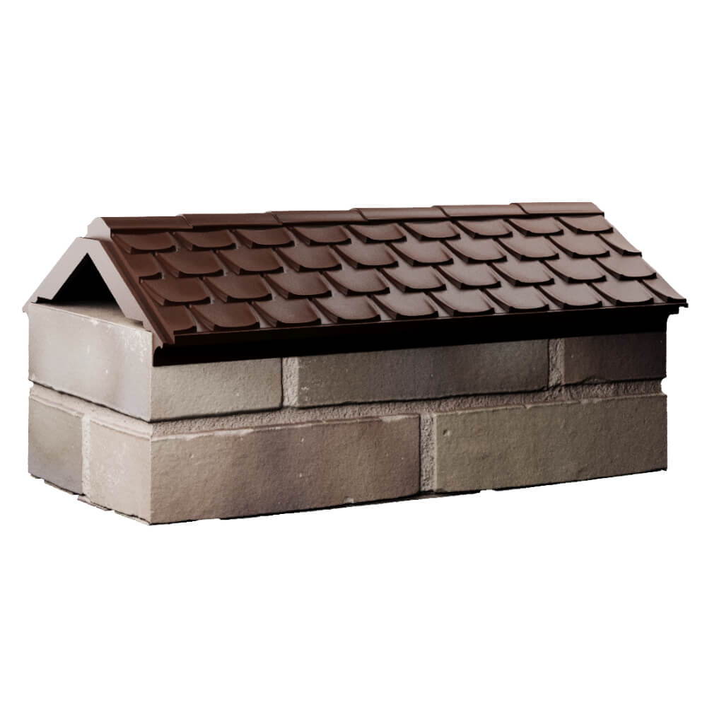 Парапет Zking Эльбрус Коричневый с посадкой на 1 кирпич (255мм) Горно-Алтайск фото